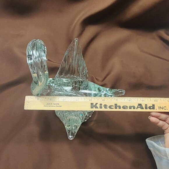 Vintage Murano Art Glass Goose/Swan w/Air Bubbles Heavy - Picture 13 of 15